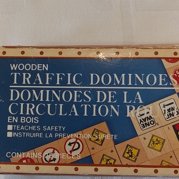 Vintage Wooden Traffic Dominoes - Picture 9 of 9
